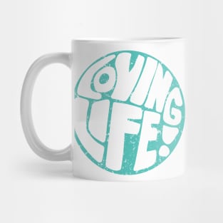 Loving Life Groovy 70s Distressed Retro Mug